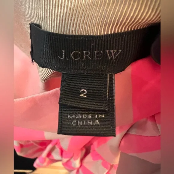 J Crew neon pink plaid skirt size 2 - Picture 2 of 4